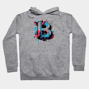 Letter B design graffity style Hoodie